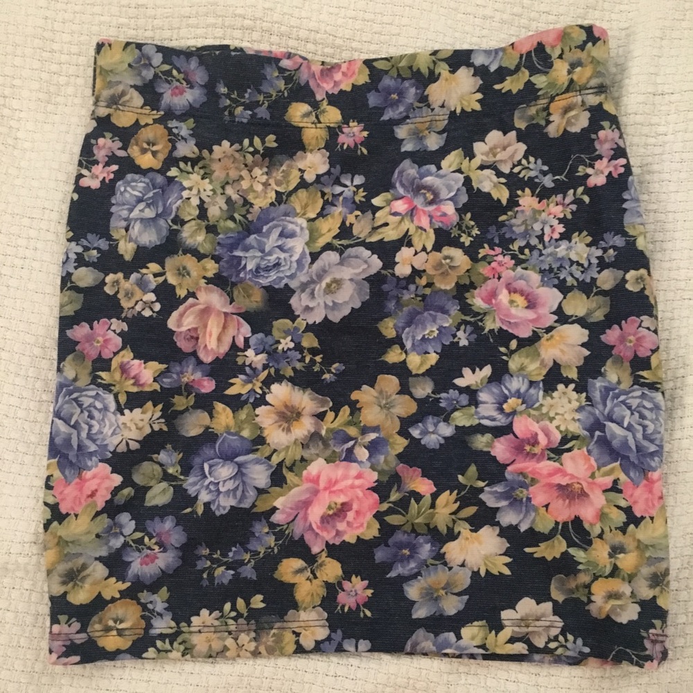 Floral Mini Skirt